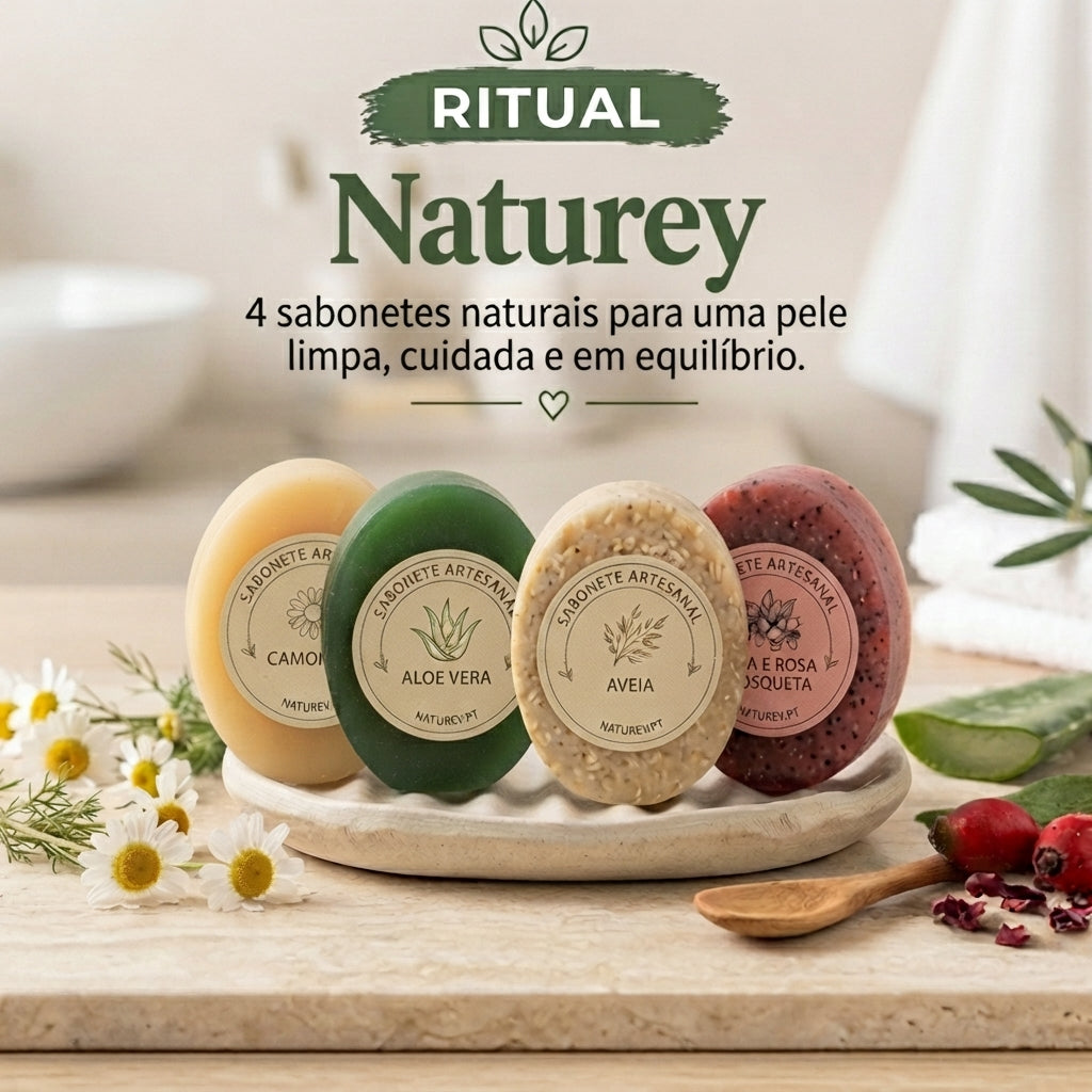 Ritual Naturey · 4 sabonetes artesanais